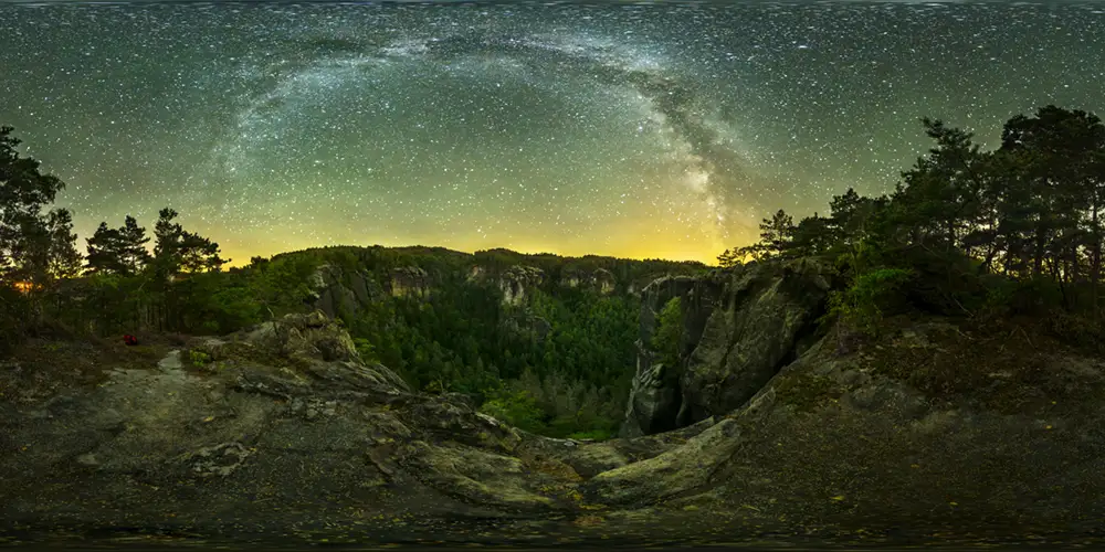 Sächsische Schweiz - Affensteine - Sandlochwächter 2 Astrofotografie