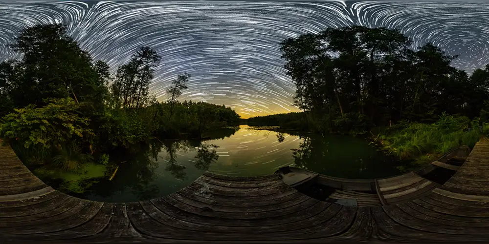 Briesen/Mark - Petersdorfer See - Petersdorfer See Nord Starrails Astrofotografie