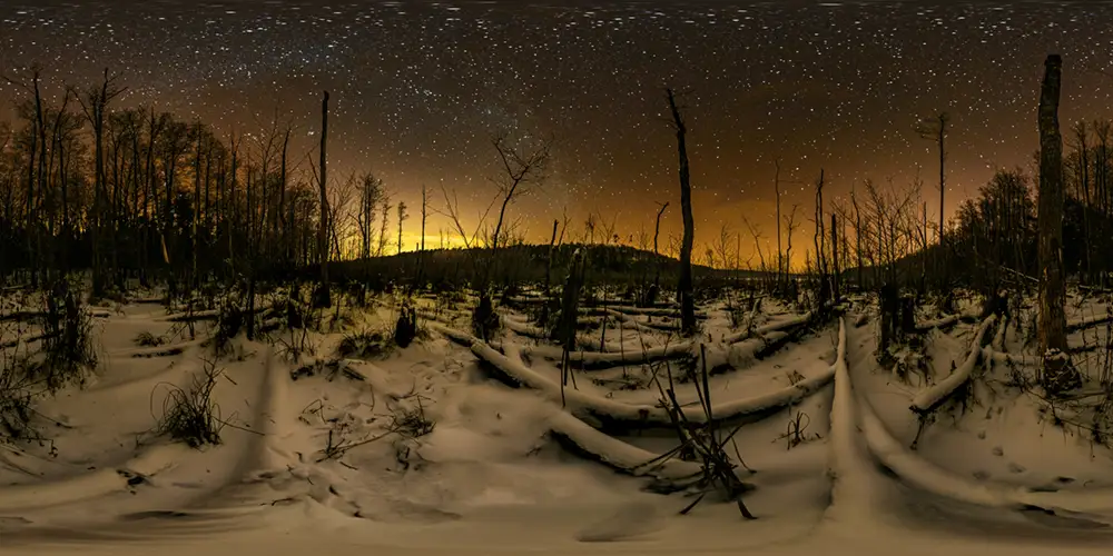 Briesen/Mark - Petersdorfer See - Petersdorfer See im- Eis 2 Astrofotografie