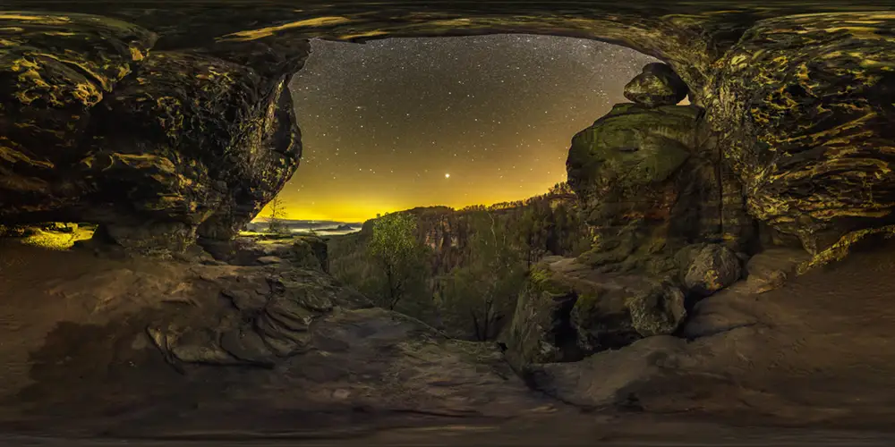 SächsischeSchweiz - Frienstein - Idagrotte 1 Astrofotografie