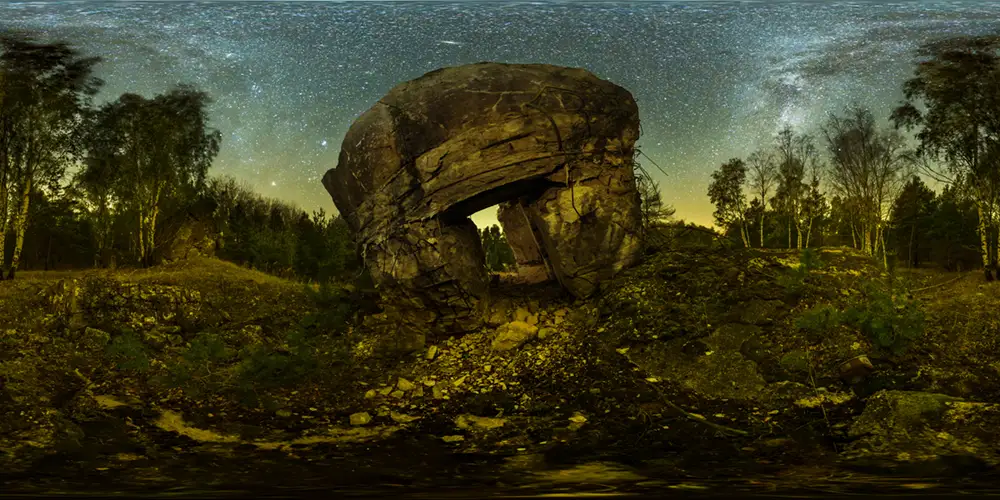 Luckenwalde - Wurzelberge - Bunkerruine 1 Astrofotografie