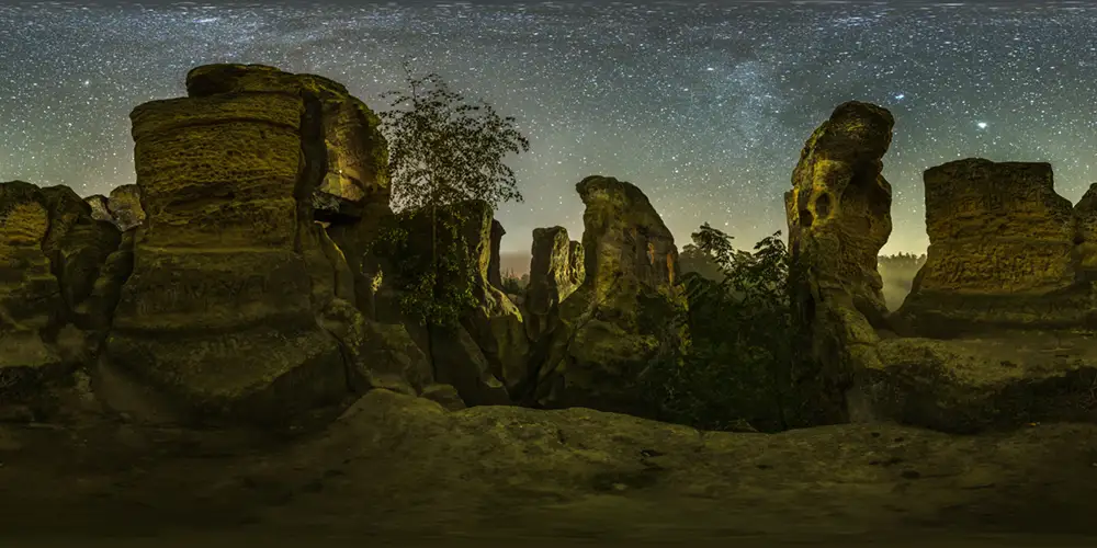 Kluesberge - Ostansicht Astrofotografie