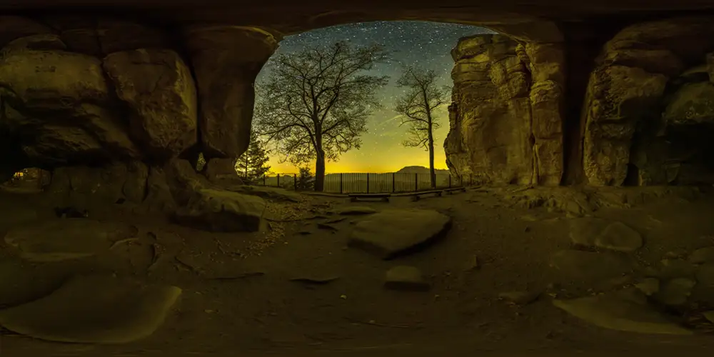 Sächsische Schweiz - Kuhstall - Kuhstall Große Höhle Astrofotografie