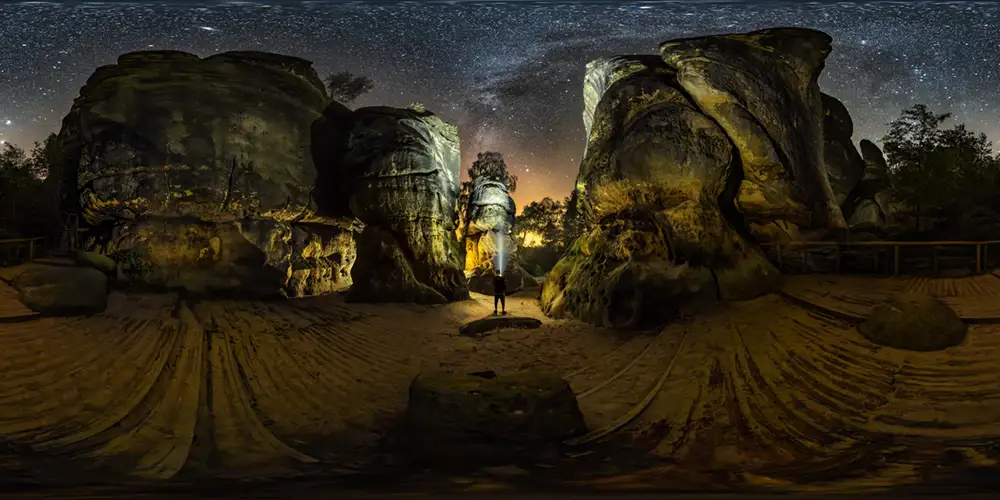Sächsische Schweiz - Schrammsteine - Schrammtor 1 Astrofotografie