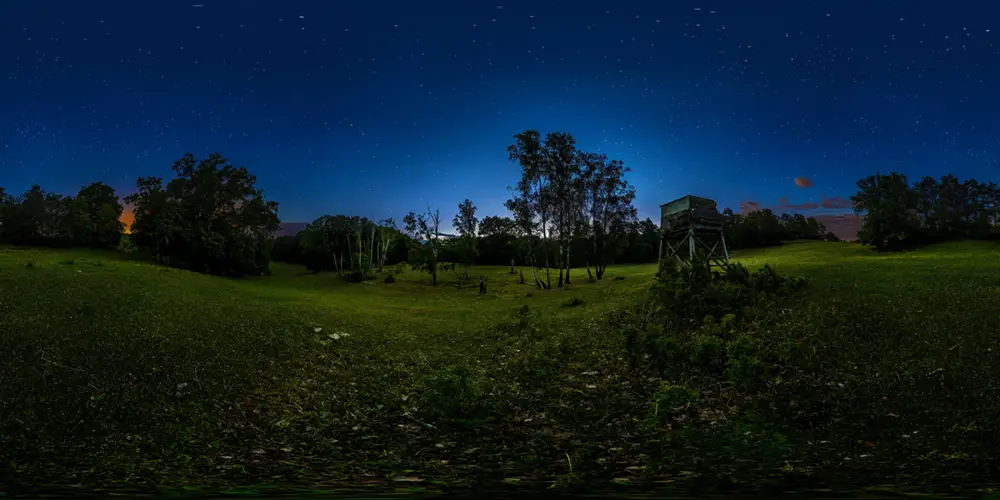 Schorfheide bei Liepe - Thiedsche Berge Sommernacht Astrofotografie