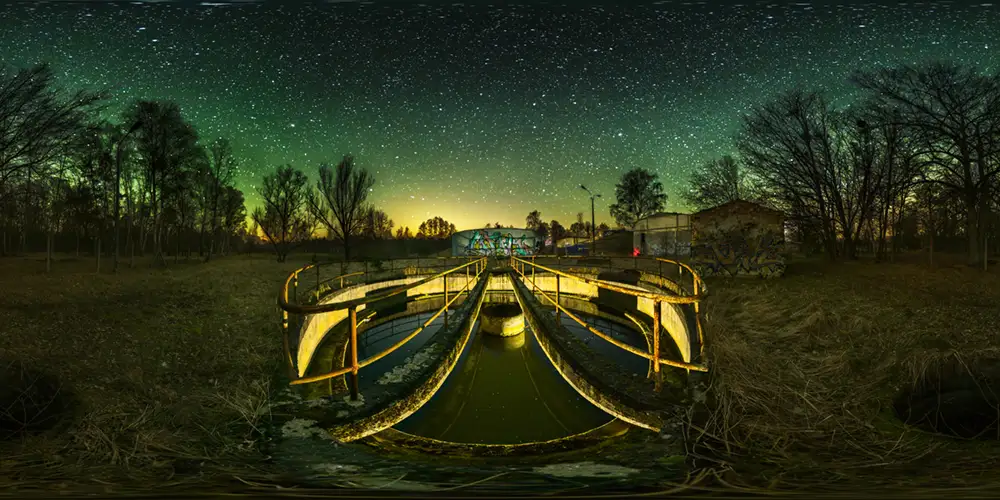 Vogelsang Militärgelände - Rundes Bodenhbecken Astrofotografie