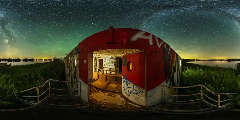 Sternenpark Westhavel - Ferienschiff - Steg Astrofotografie