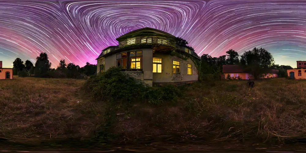 Wolfsruh / Gransee - Gut Hartzwalde 1 Polarlicht Astrofotografie