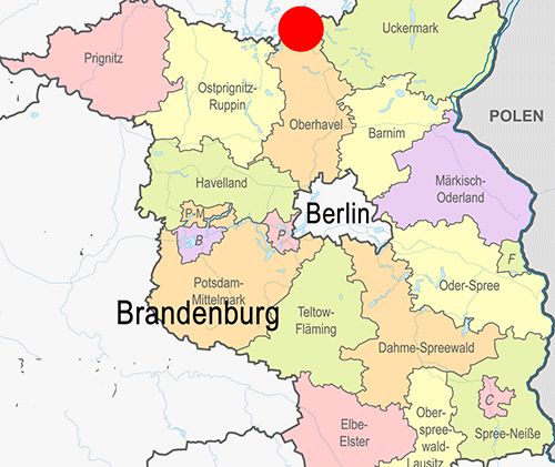 Hegensteinfließ - Karte