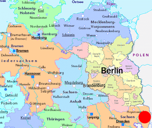 Königshain Steinbrüche - Karte