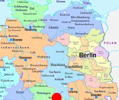 Süddeutschland - Karte