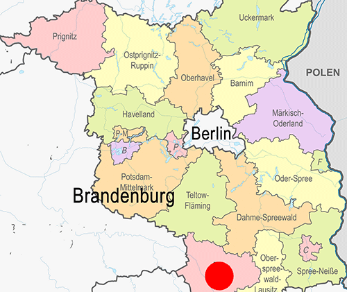 Tröbitz/Domsdorf Restlöcher - Karte