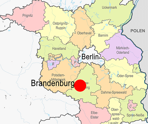 Luckenwalde - Wurzelberge - Karte